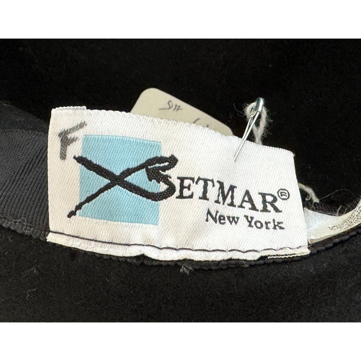 Betmar Black Wool Felt Cloche Hat Bow & Feather Accents | Original Tag | Includes Sunglasses