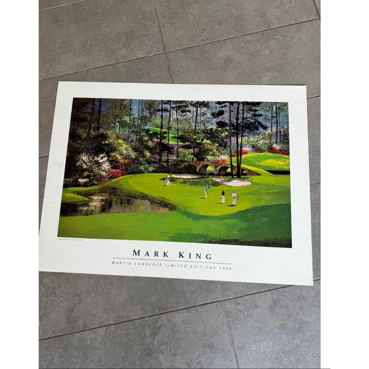 Mark King Golf Amen Corner George Rice Printer Proofs Martin Lawrence Galleries