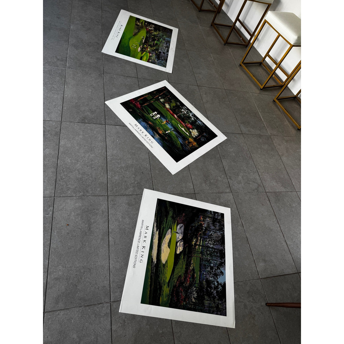 Mark King Golf Amen Corner George Rice Printer Proofs Martin Lawrence Galleries