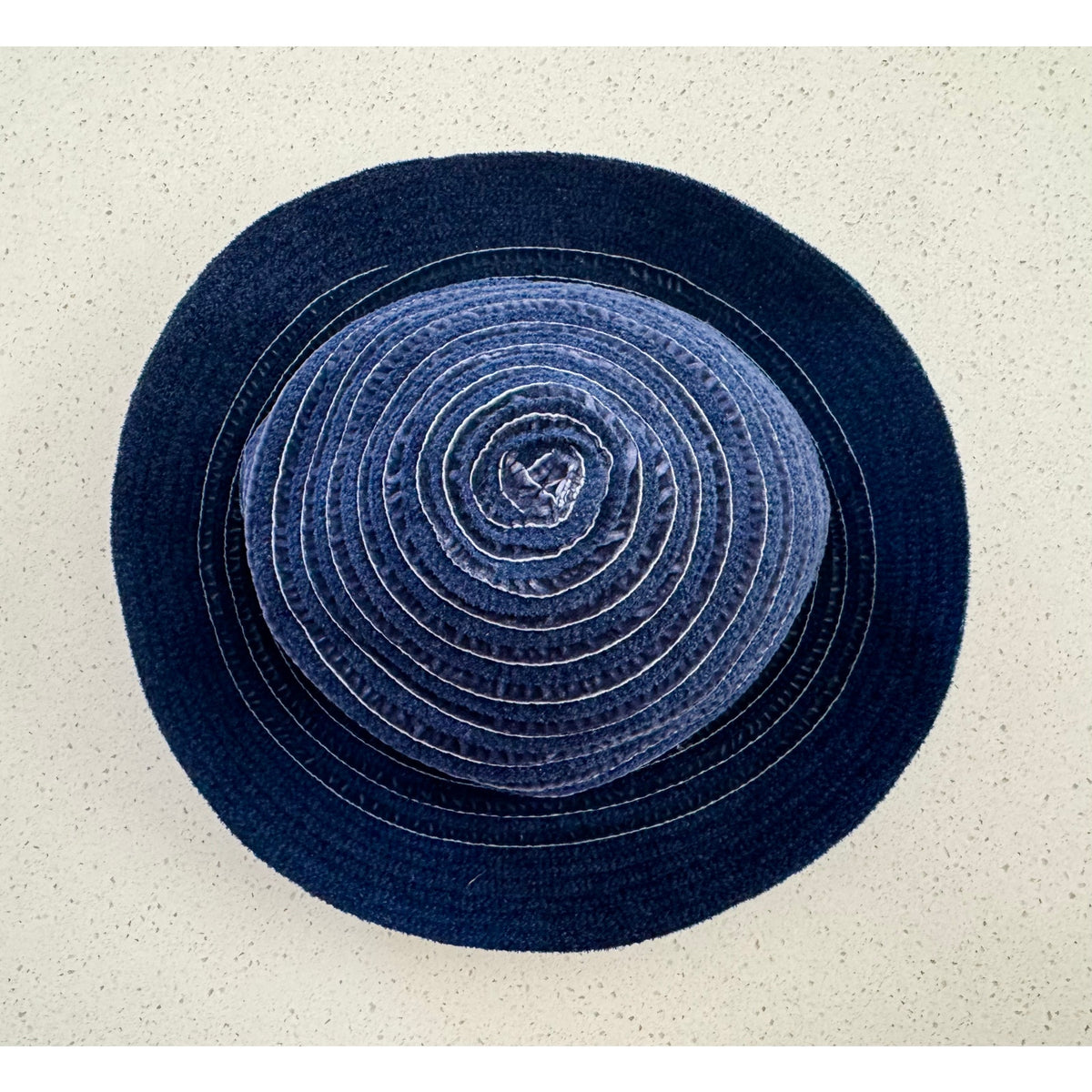 Betmar New York Tiered Braid Derby Cloche in Blue Jean Color