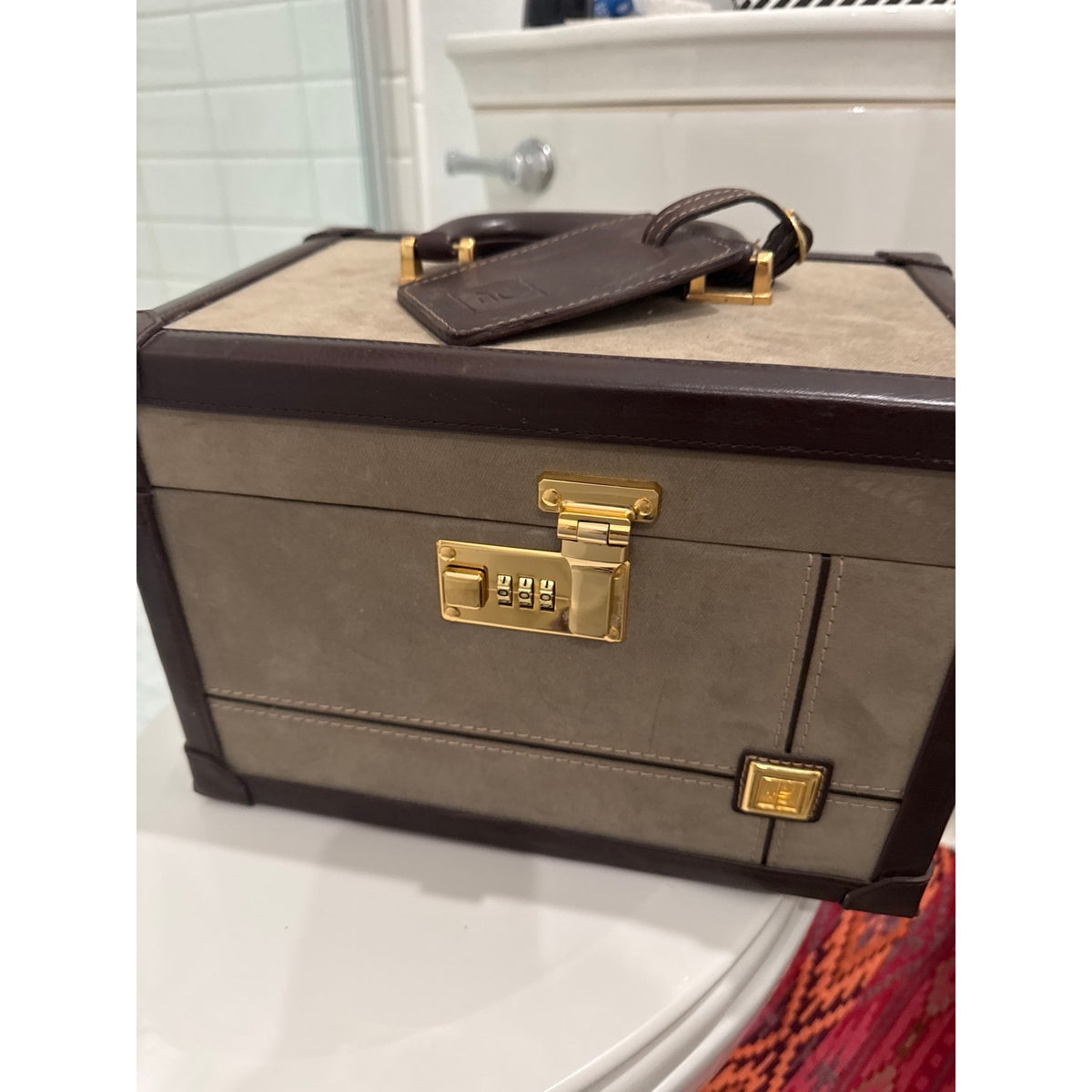 Diane von Furstenberg Hard-Sided Cosmetics Train Case 1970s