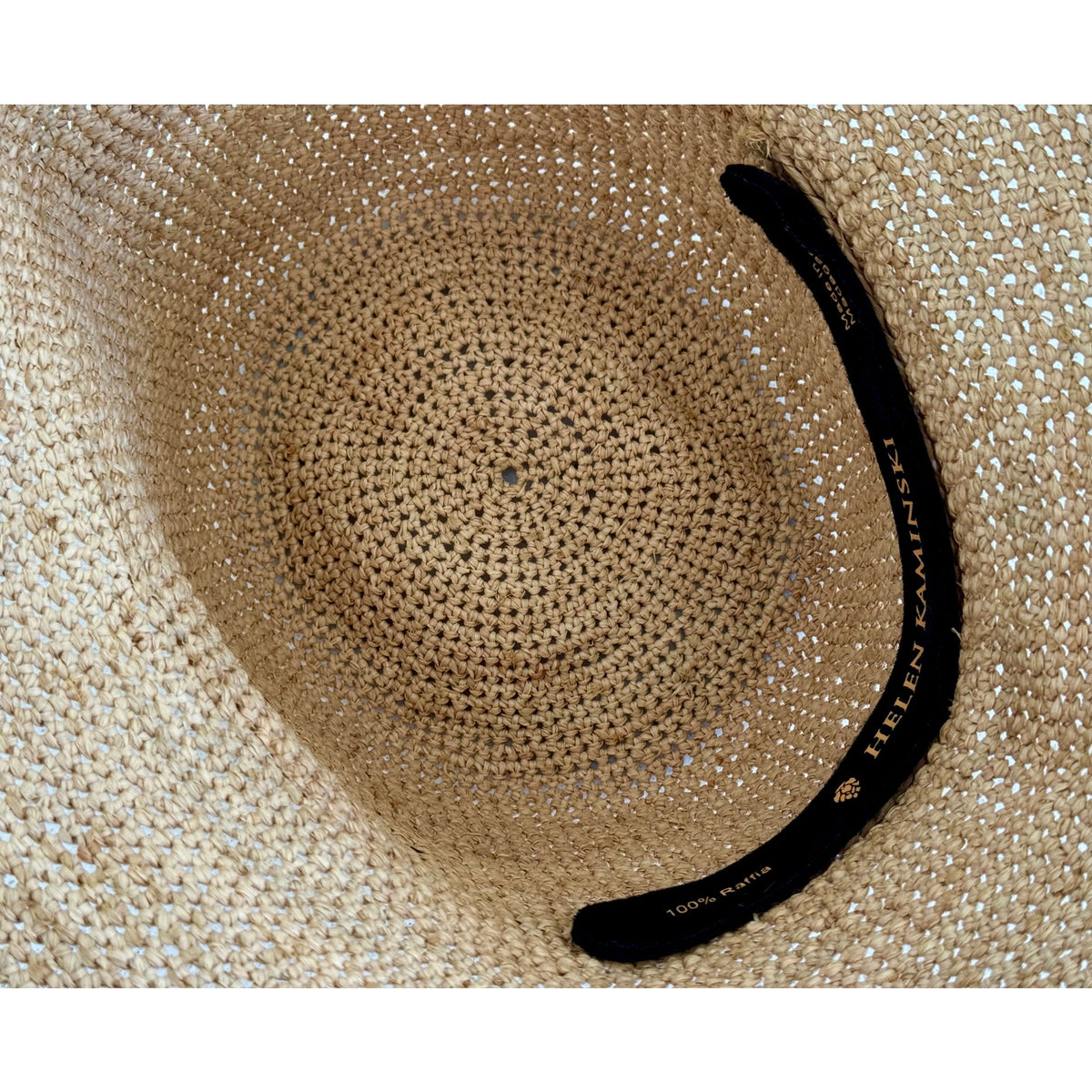 Helen Kaminski Provence 10 Packable Raffia Crochet Sun Hat Natural Adjustable OS