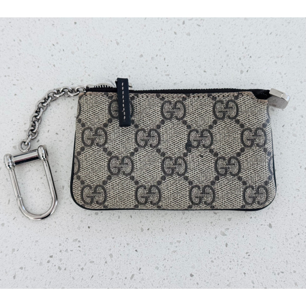 Gucci GG Supreme Key Pouch with Chain