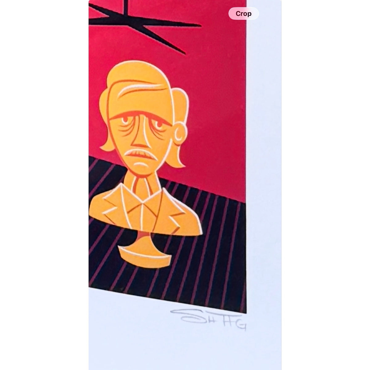 SHAG Josh Agle Elsa and the Raven Signed Numbered Serigraph 2006 Framed 24/200