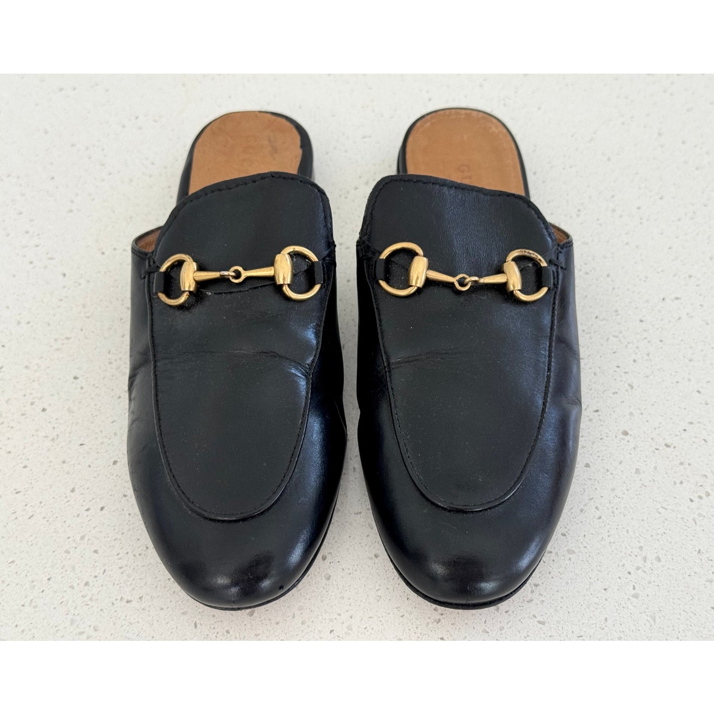 Gucci Princetown Leather Horsebit Mules 35EU/5US