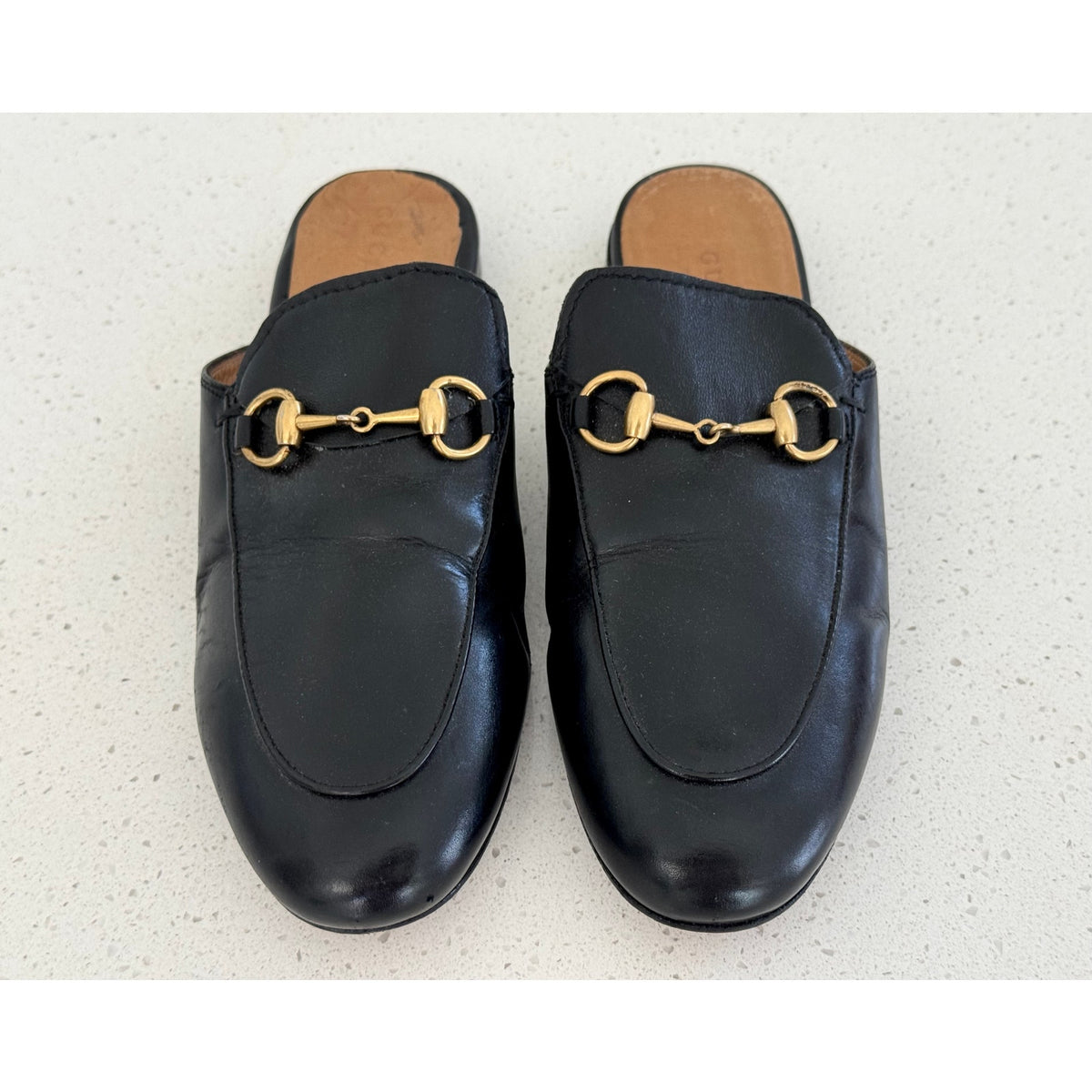 Gucci Princetown Leather Horsebit Mules 35EU/5US