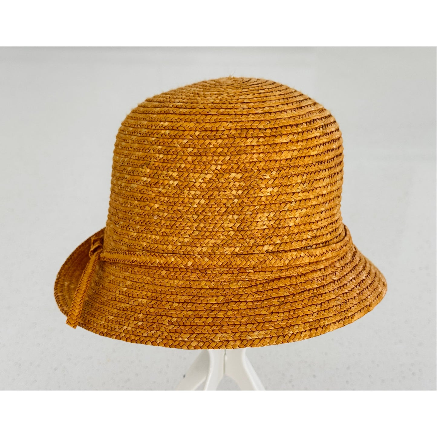 Vintage Lady Rachel Woven Straw Sun Hat - Made in Italy Natural Straw Cloche