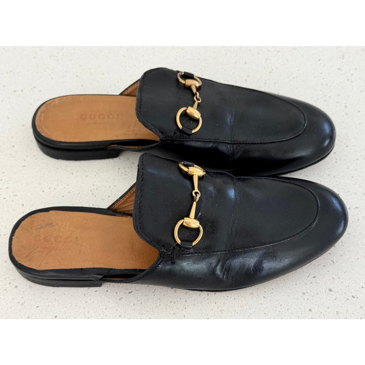 Gucci Princetown Leather Horsebit Mules 35EU/5US
