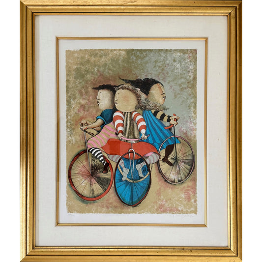 Graciela Rodo Boulanger Signed & Numbered Lithograph "Trio" (159/200) 1993
