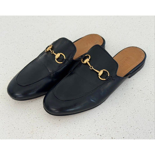 Gucci Princetown Leather Horsebit Mules 35EU/5US