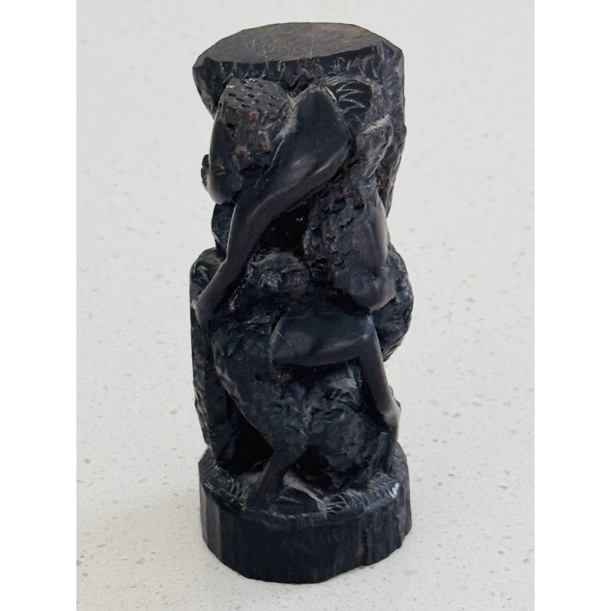 Genuine African Gabon Ebony Hand-Carved
Family Sculpture - Mother, Father & Child